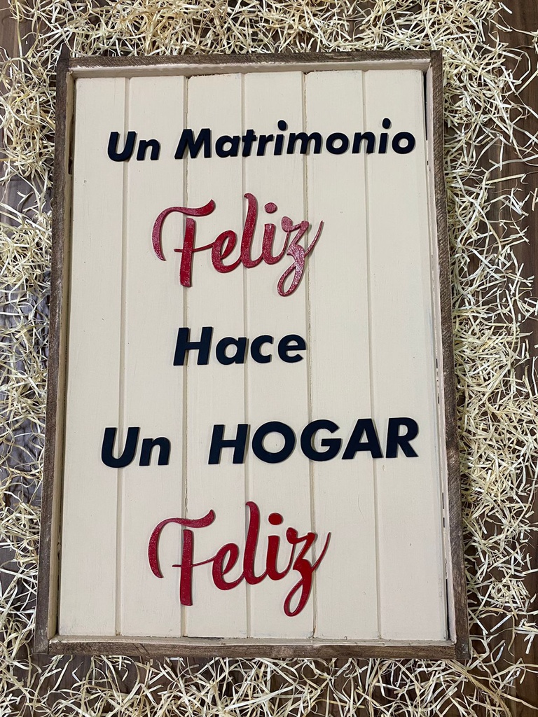 Un matrimonio Feliz hace un hogar feliz