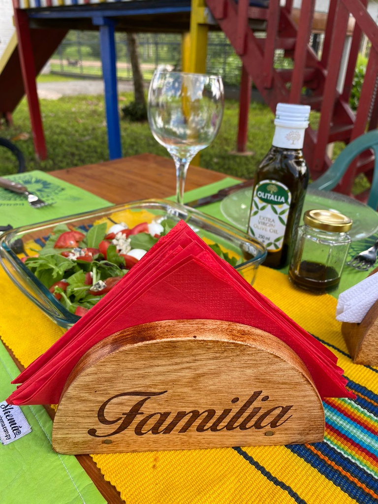 Servilletero Madera Familia y Amigos