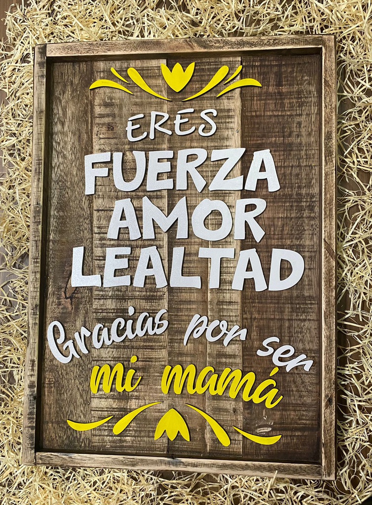 Eres Fuerza, Amor, Lealtad, Gracias por ser mi mamá