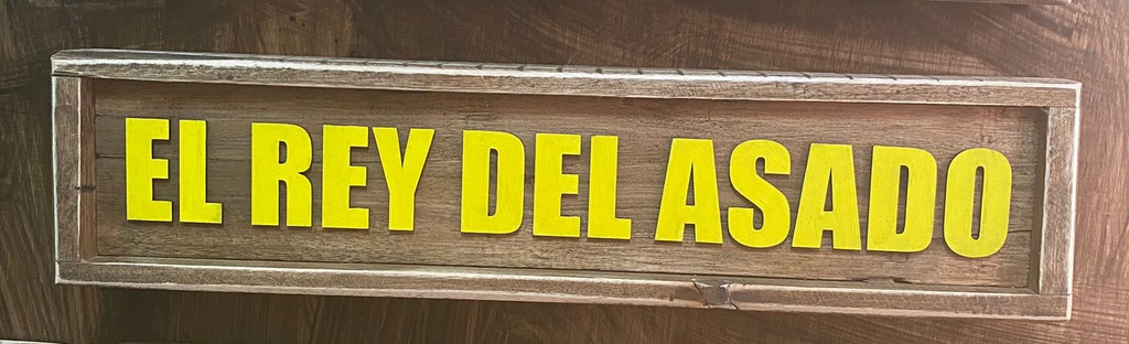 El Rey del Asado - Cuadro 50x10