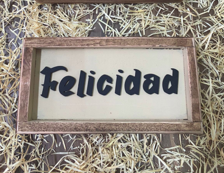 Felicidad - Cuadro 20x10