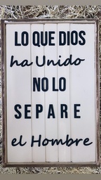 [CU35X50ARNA0029NE] Lo que Dios ha Unido No Lo Separe el Hombre