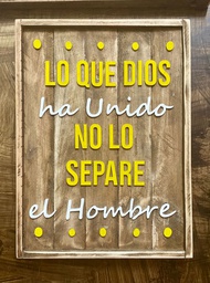 [CU35X50NANA0029AM/BL] Lo que Dios ha Unido No Lo Separe el Hombre